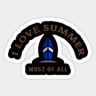 i love summer Sticker